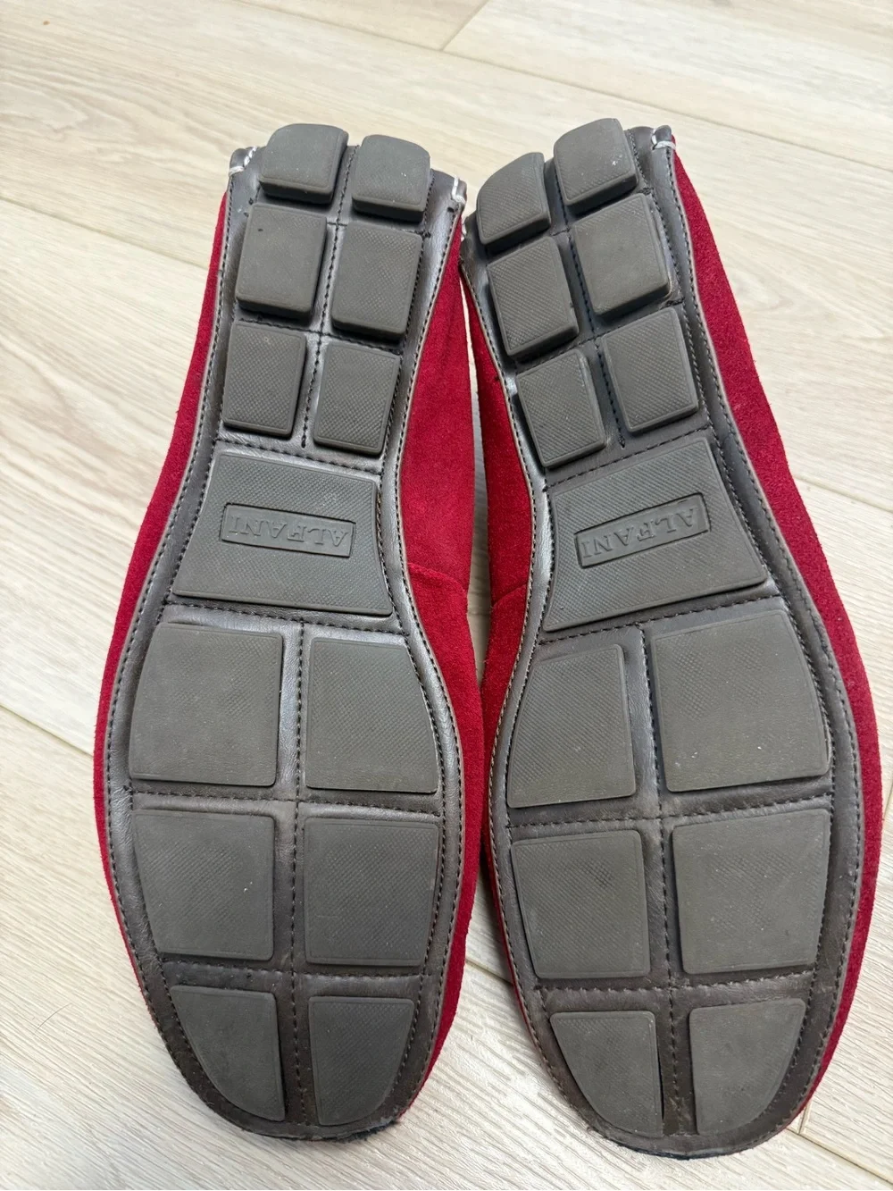 Alfani James Red Suede Bit Driving Loafers Men’s Size 11.5